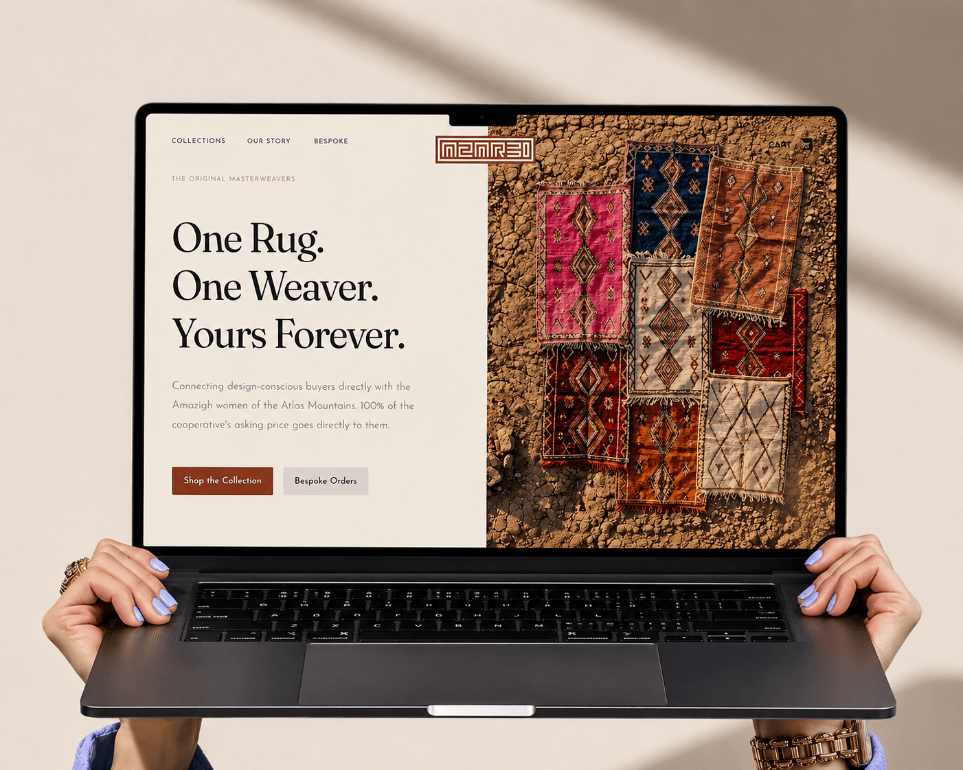 Azarbi — Fair-Trade Berber Rug E-Commerce Platform